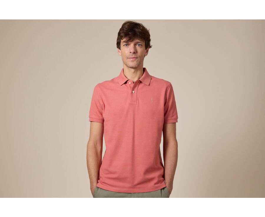 Men’s Polo Shirt Vintage Pink - ANDY II