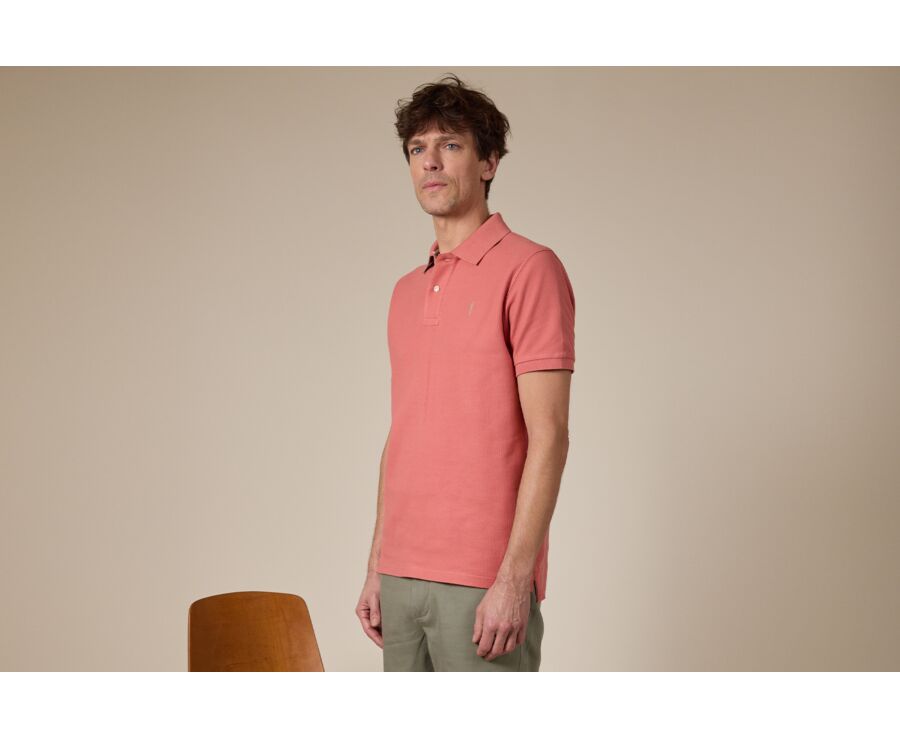 Men’s Polo Shirt Vintage Pink - ANDY II