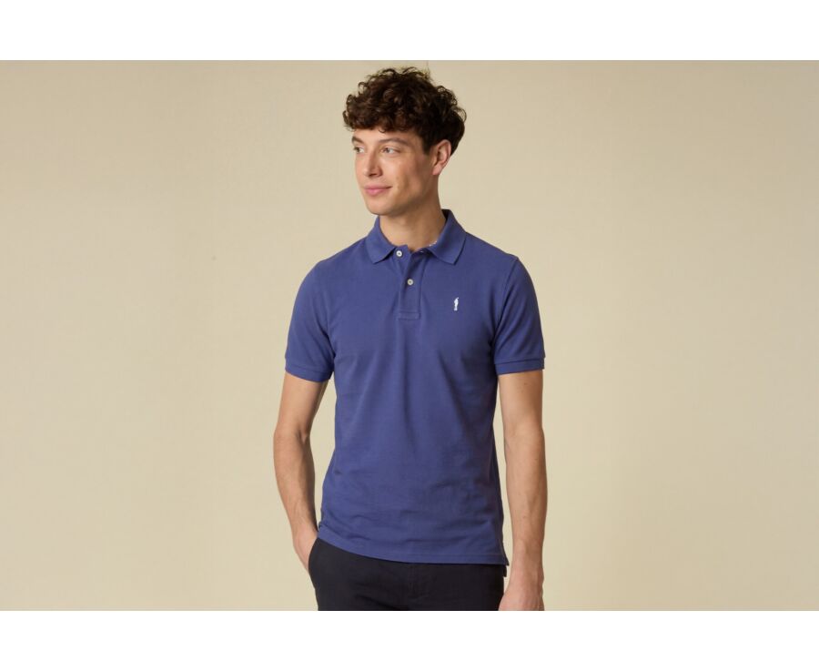 Royal Blue Men's polo shirt - ANDY II