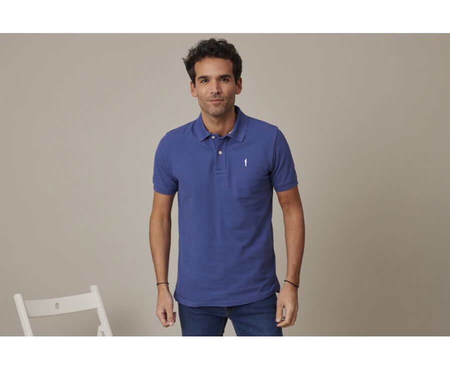 Royal Blue Men's polo shirt - ANDY II
