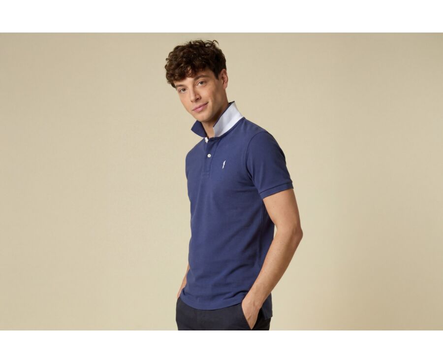 Royal Blue Men's polo shirt - ANDY II