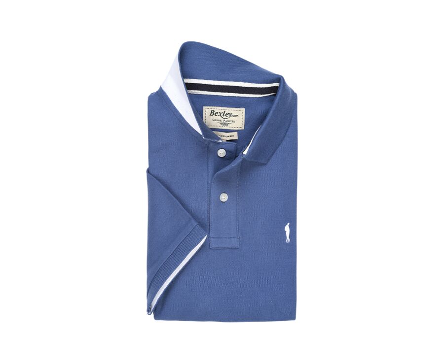 Royal Blue Men's polo shirt - ANDY II