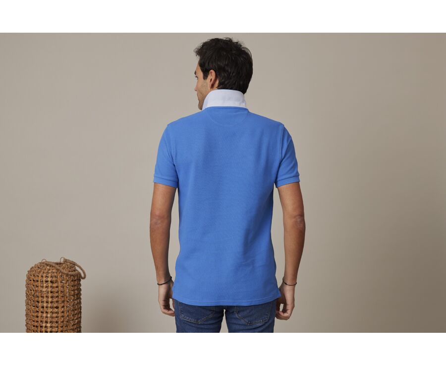 Denim Blue Men's polo shirt - ANDY II