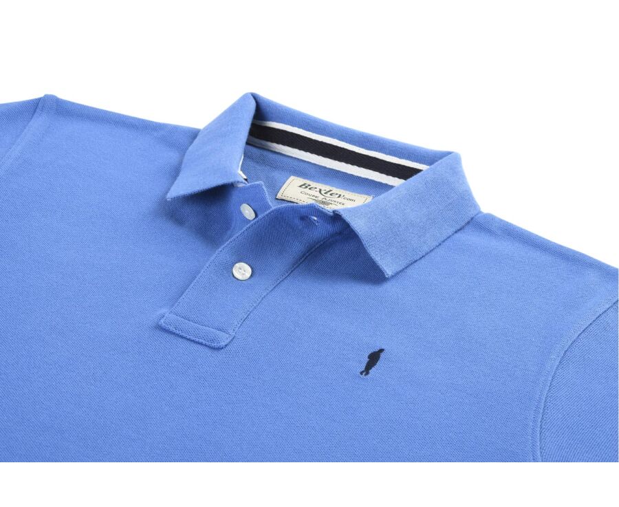 Denim Blue Men's polo shirt - ANDY II
