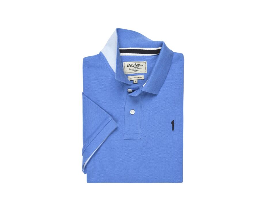 Denim Blue Men's polo shirt - ANDY II