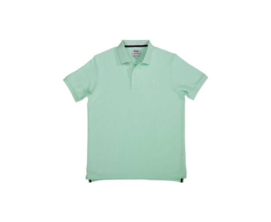 Pale Green Men's polo shirt - ANDY II