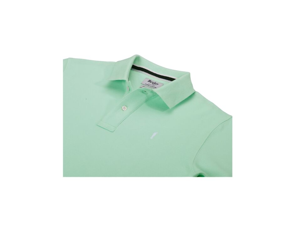 Pale Green Men's polo shirt - ANDY II