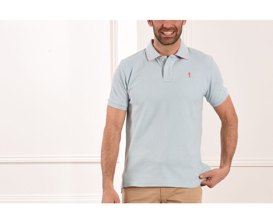 Vintage Clear Blue Men's polo shirt - ANDY II