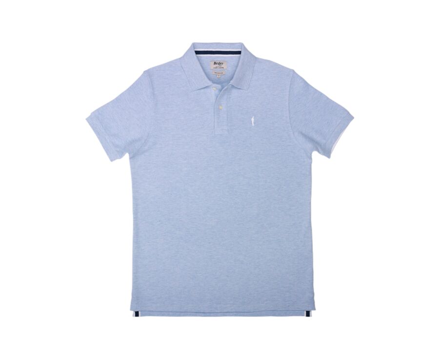 Men’s Polo Shirt - Light Blue Melange - ANDY II