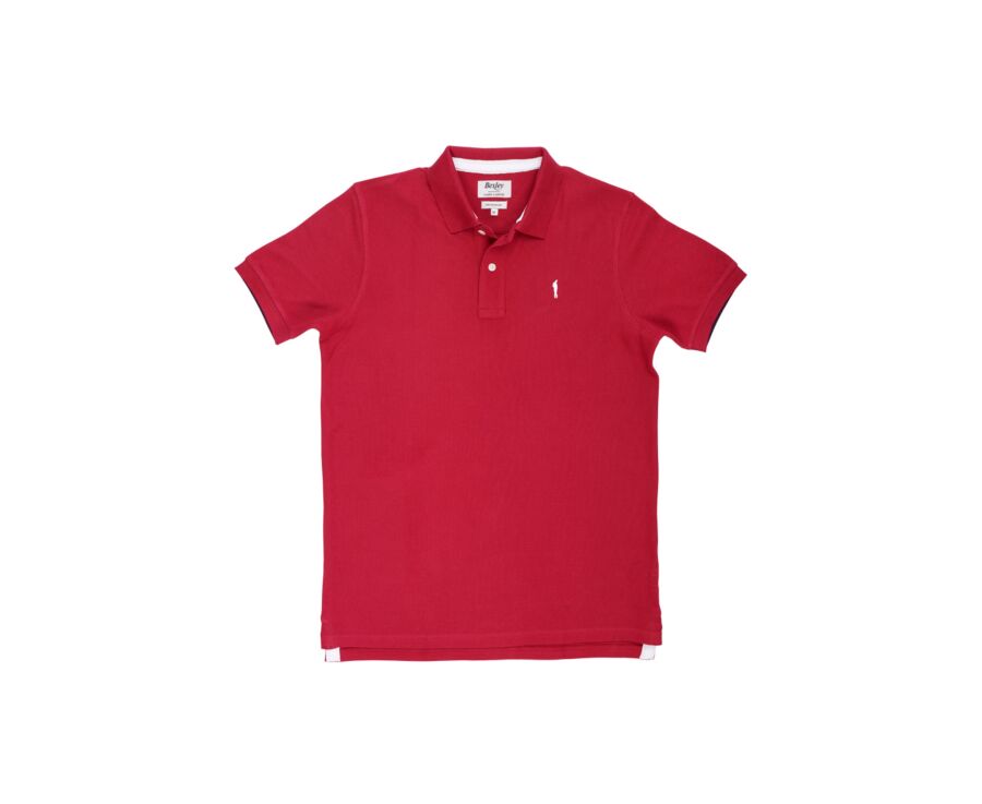 Dark Red Men's polo shirt - ANDY II