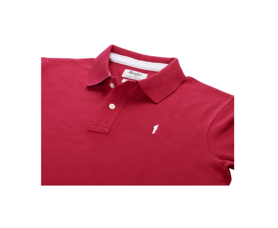Dark Red Men's polo shirt - ANDY II