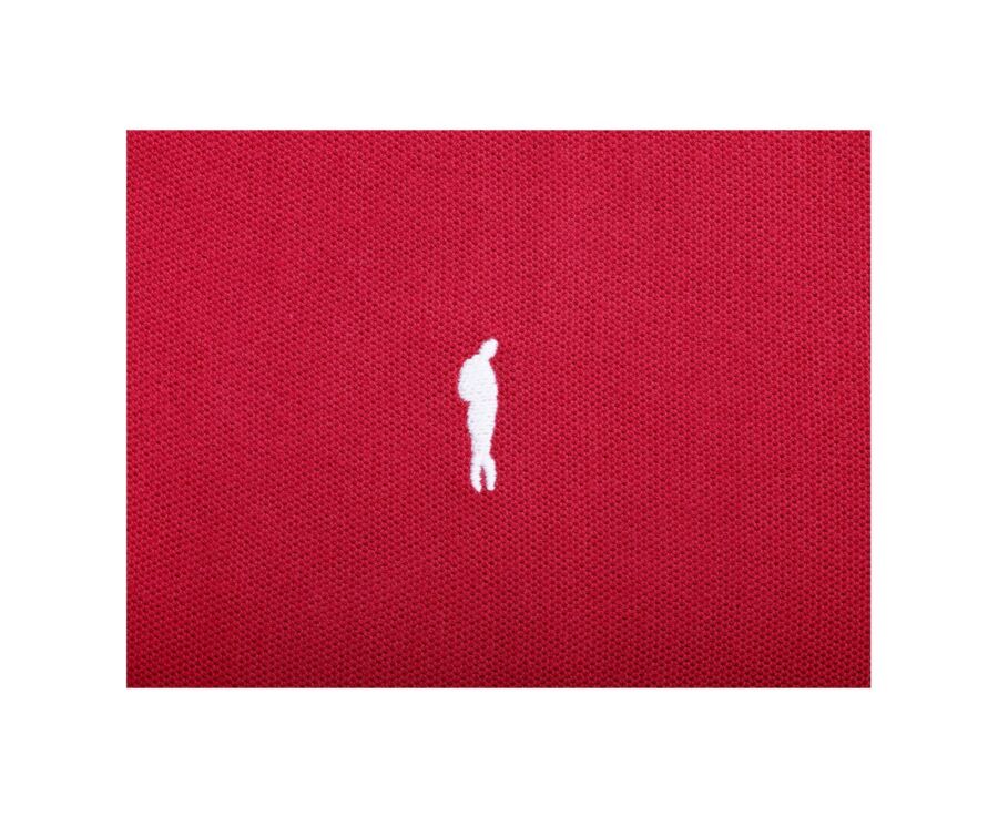Dark Red Men's polo shirt - ANDY II