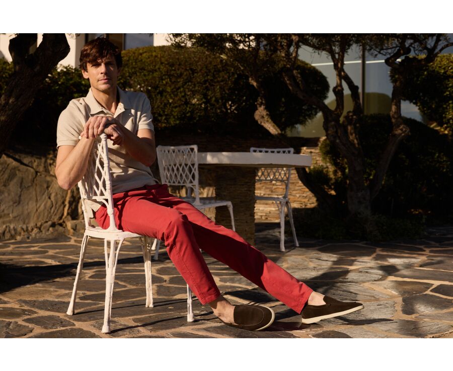 Men’s Polo Shirt Heather Beige - ANDY II