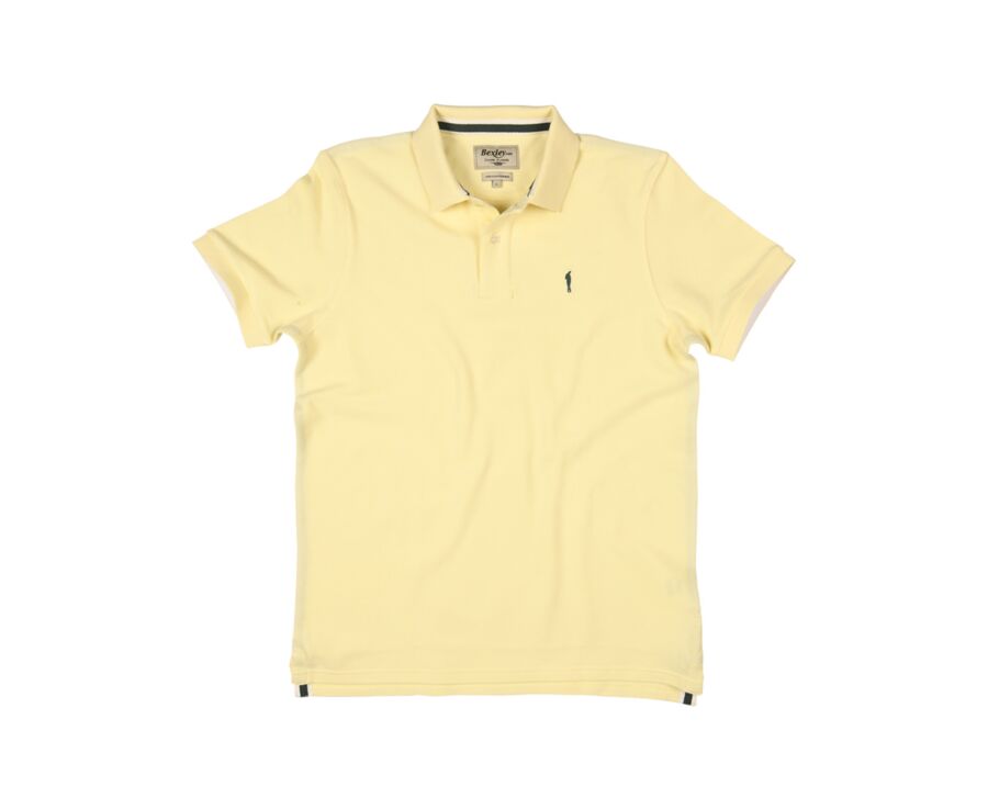 Pale Yellow Men's polo shirt - ANDY II