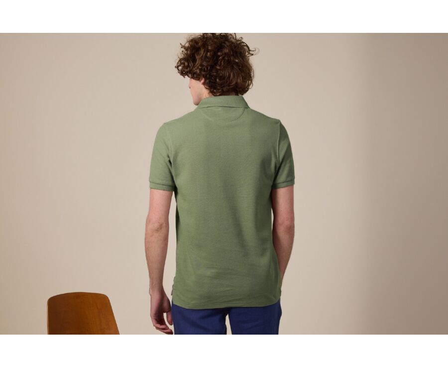 Sage Green Men's polo shirt - ANDY II