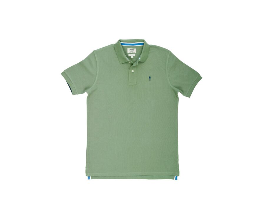 Sage Green Men's polo shirt - ANDY II