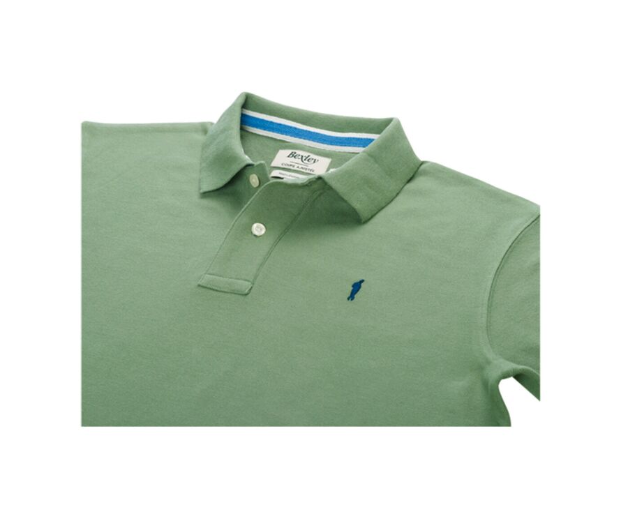 Sage Green Men's polo shirt - ANDY II