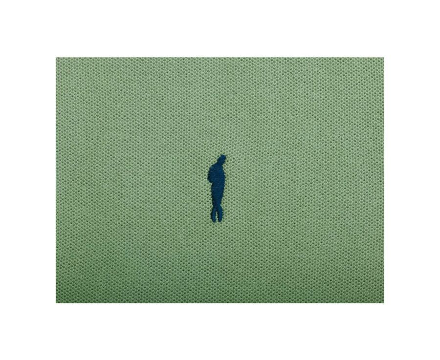 Sage Green Men's polo shirt - ANDY II