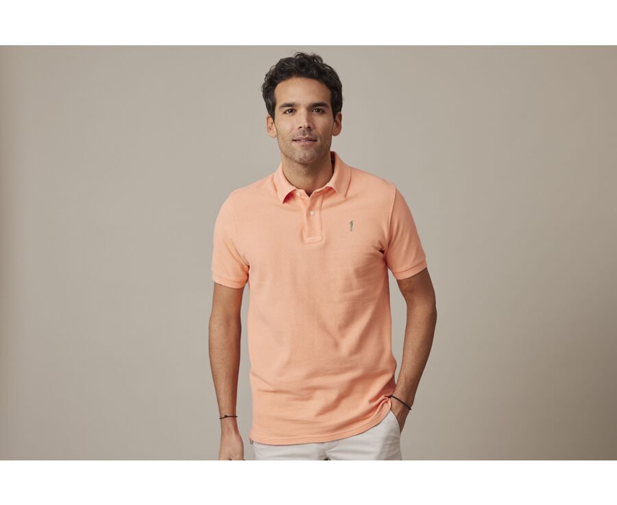 Light Coral Men's polo shirt - ANDY II