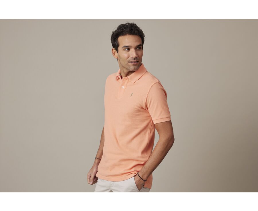 Light Coral Men's polo shirt - ANDY II