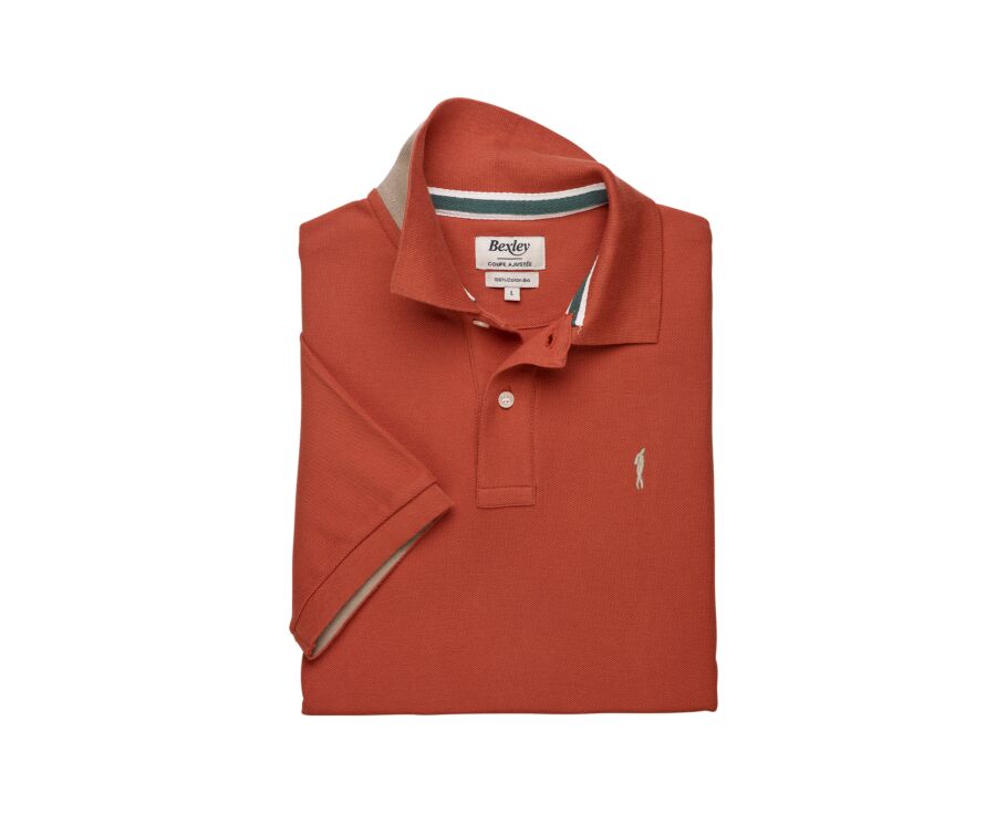 Men’s Polo Shirt - Rust - ANDY II