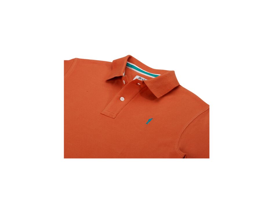 Dark Orange Men's polo shirt - ANDY II
