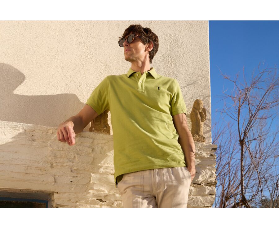 Men’s Polo Shirt Pistachio Green - ANDY II