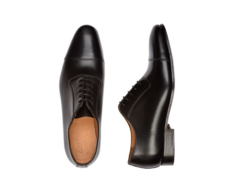 Black Men's Oxford shoes - Leather outsole - RINGWOOD