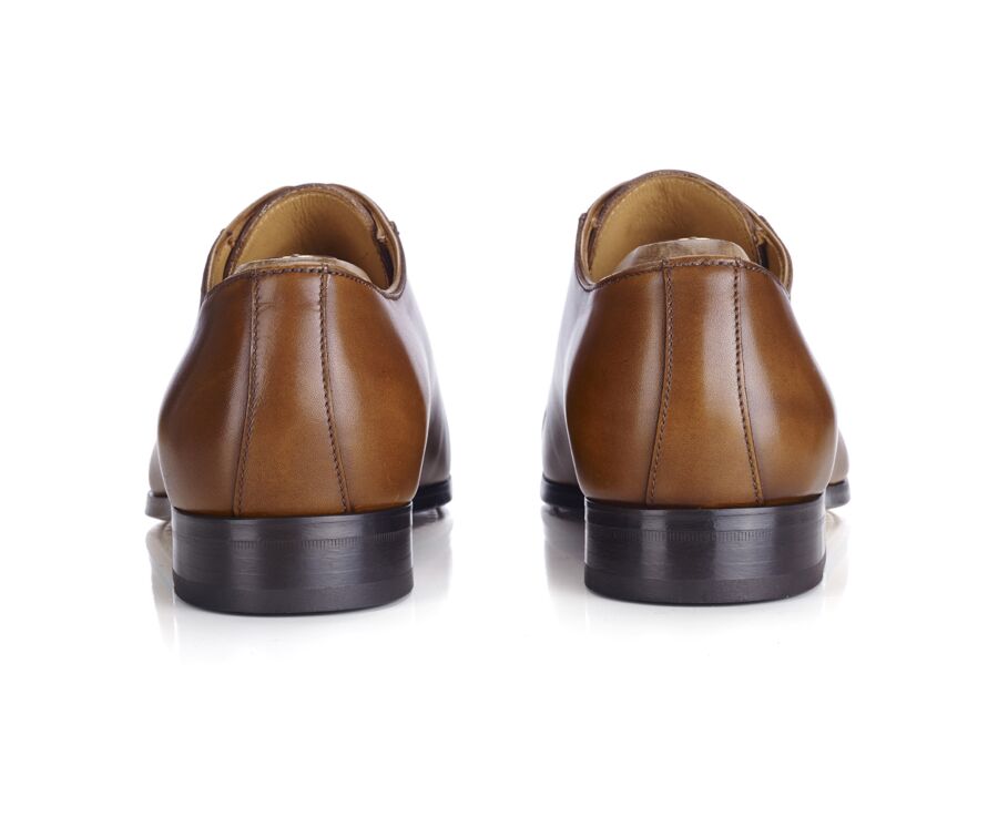 Patina Cognac Men's Oxford shoes - Leather outsole - RINGWOOD