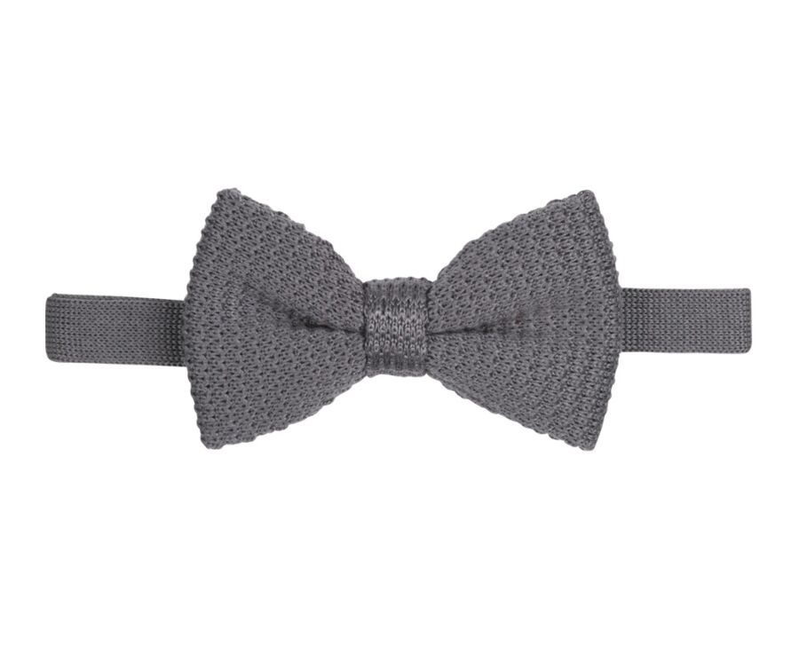 Woolen Bow Tie Grey