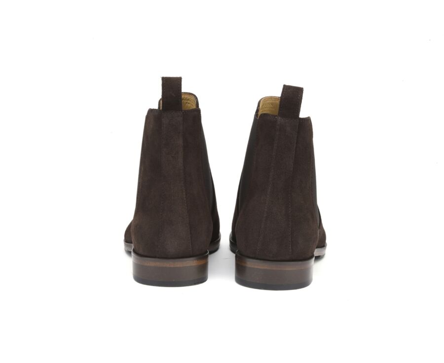 Chocolate Suede Chelsea Boots - DAWSON II PATIN