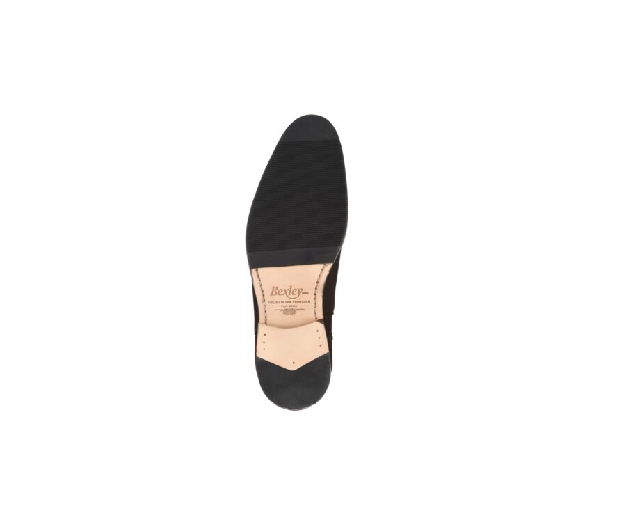 Chocolate Suede Chelsea Boots - DAWSON II PATIN