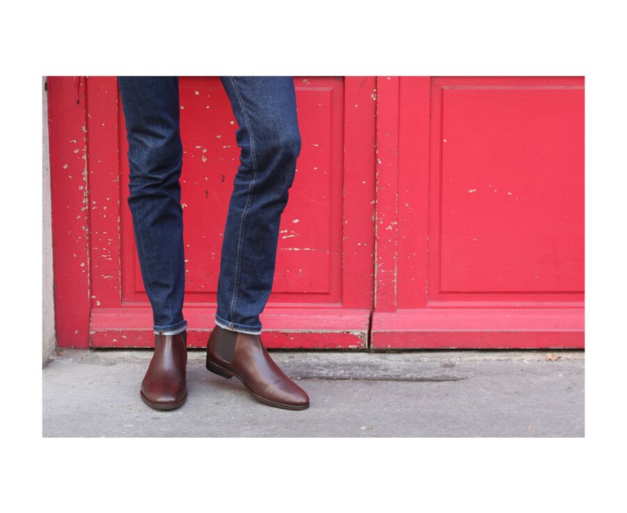 Chocolate Chelsea Boots - DAWSON II PATIN