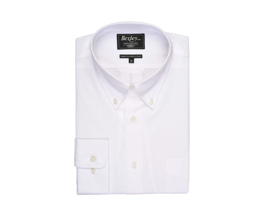 White Cotton shirt - American collar - TOMMY