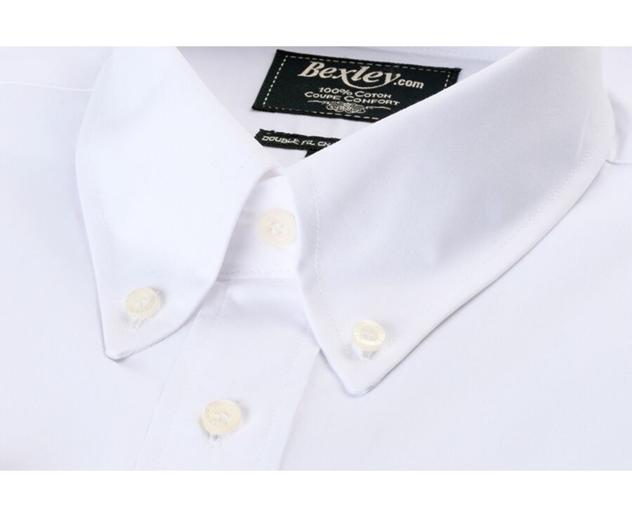 White Cotton shirt - American collar - TOMMY