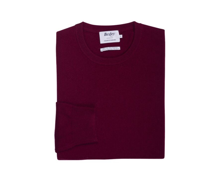 Men's wool Jumper – Burgundy - CONAN