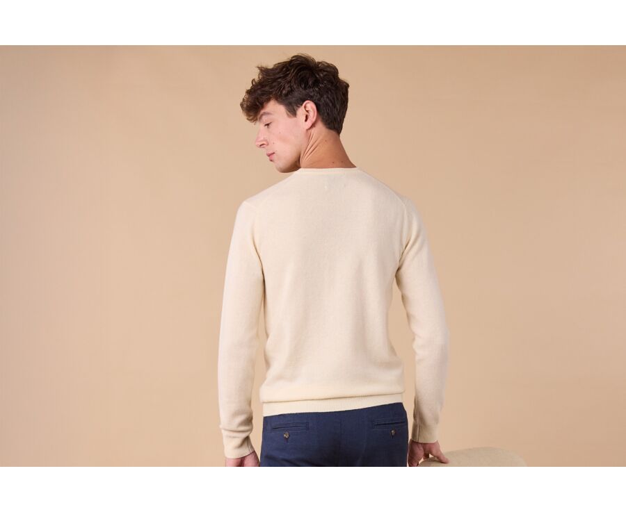 Men's wool Jumper – Ecru - CONAN