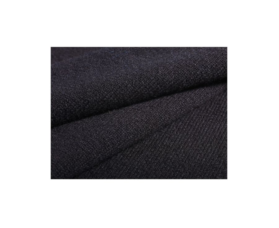 Black round-neck wool jumper - CONAN