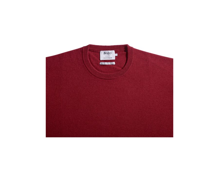 Red round-neck wool jumper - CONAN