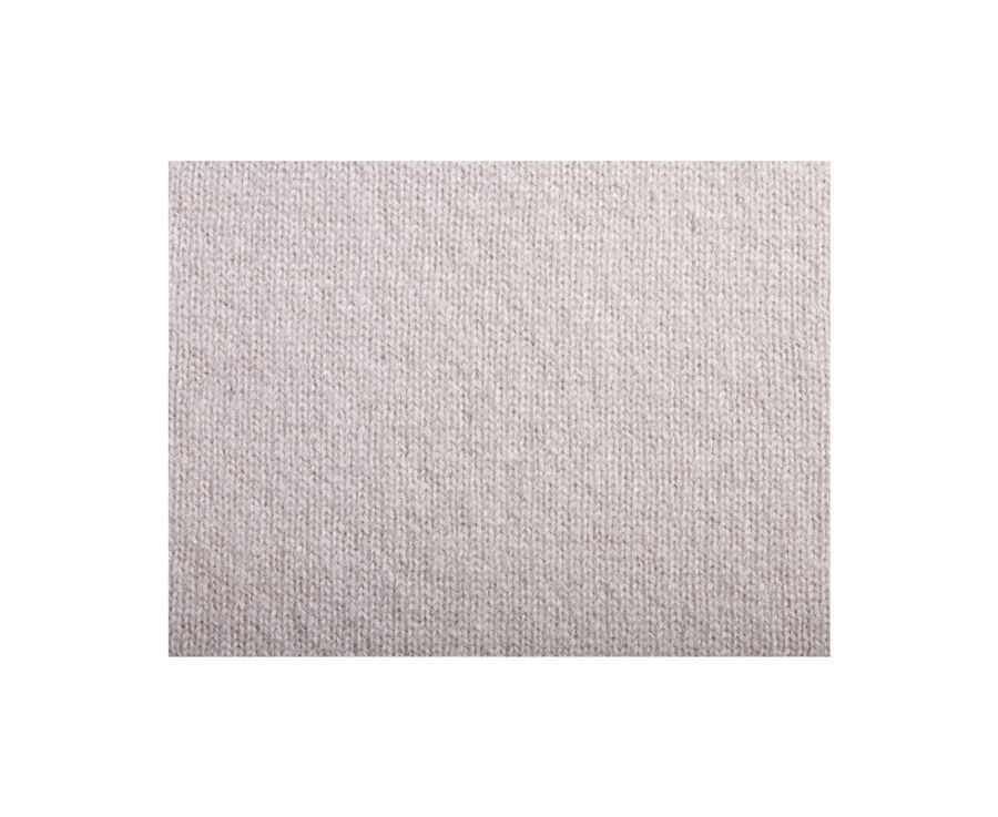 Light beige round-neck wool jumper - CONAN