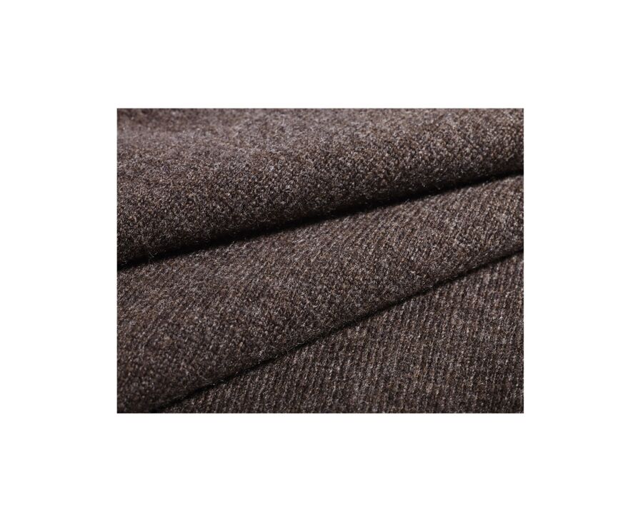 Dark Chocolate round-neck wool jumper - CONAN