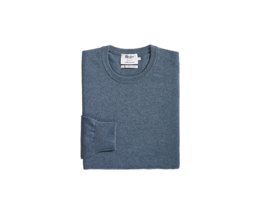 Green Melange round-neck wool jumper - CONAN