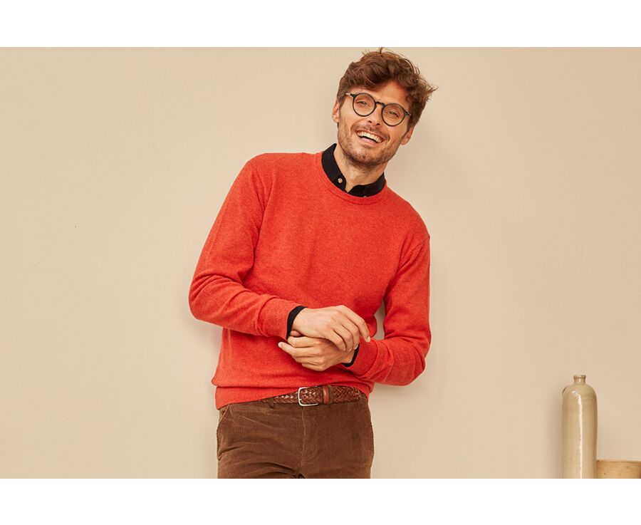 Fire Melange round-neck jumper - CONAN