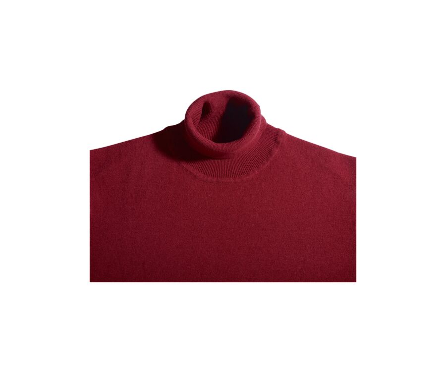 Red wool roll-neck jumper - EMERIC