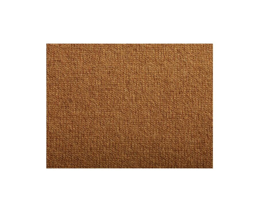 Mustard wool roll-neck jumper - EMERIC