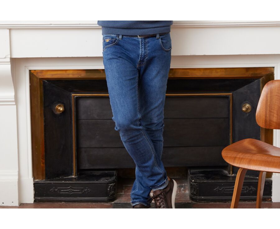 Denim stone Men's slim fit jeans - RIDLEY