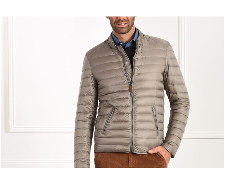 Taupe Lightweight Puffer Jacket - SVEN