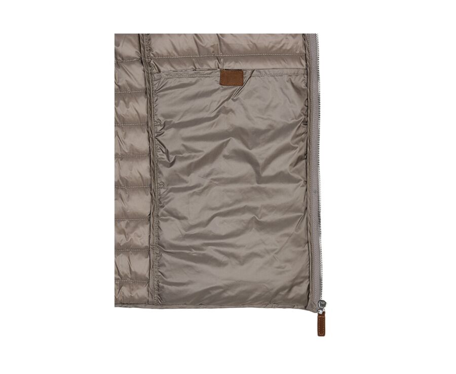 Taupe Lightweight Puffer Jacket - SVEN