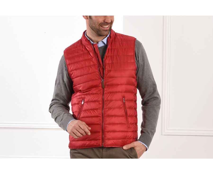 Red Down Gilet - NIELS