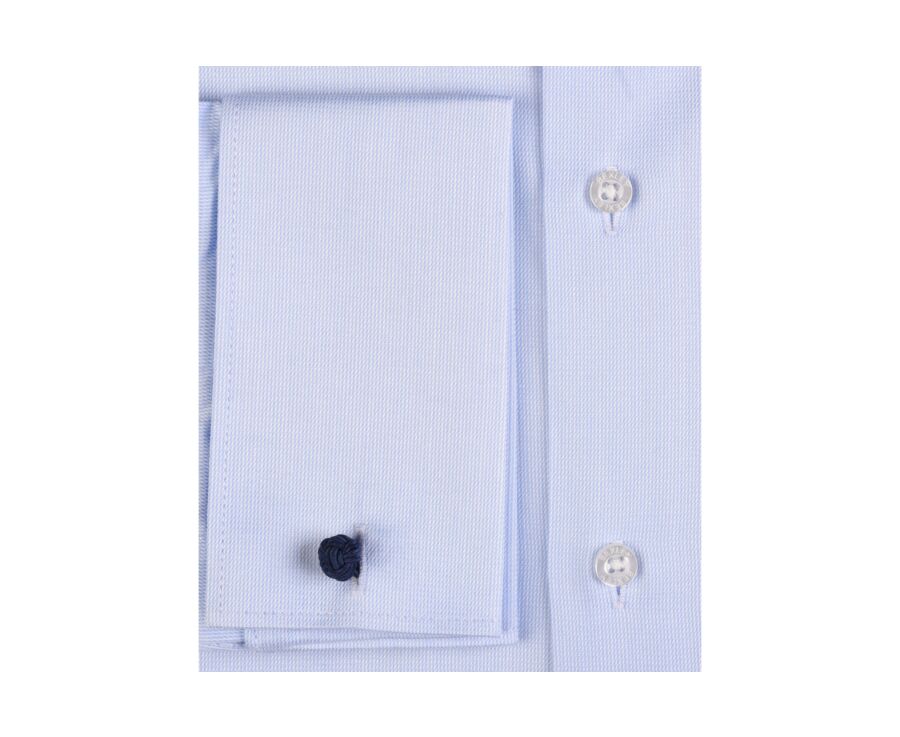 Pale Blue shirt with cufflinks - PAOLO